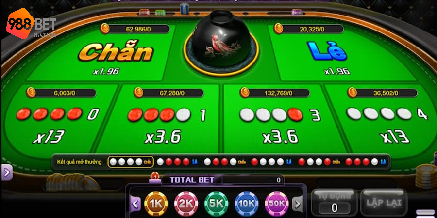 Kinh nghiệm chơi xóc đĩa online 988BET luôn thắng